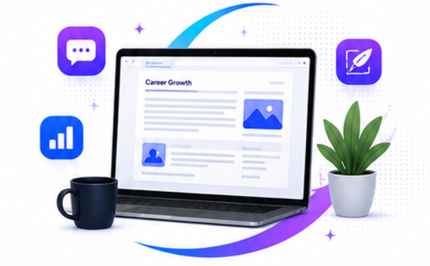 Career growth blog illustration