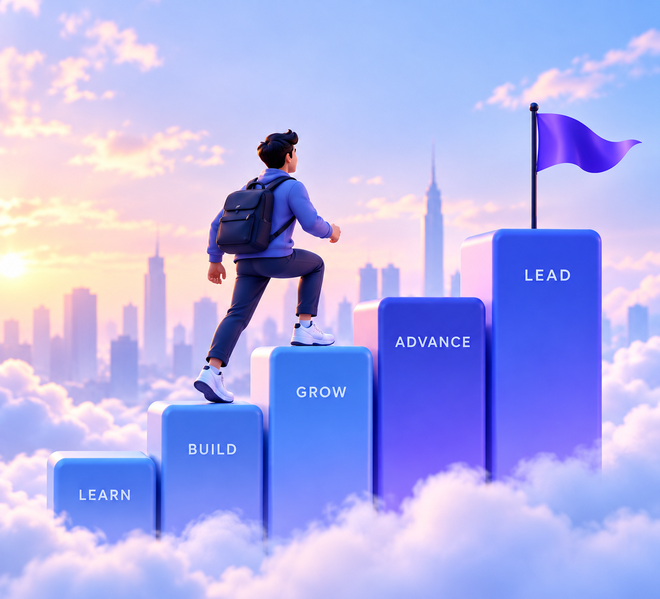 Learn, build, grow, advance, lead